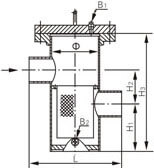 SRBIIIW籃式過濾器結(jié)構(gòu)示意圖